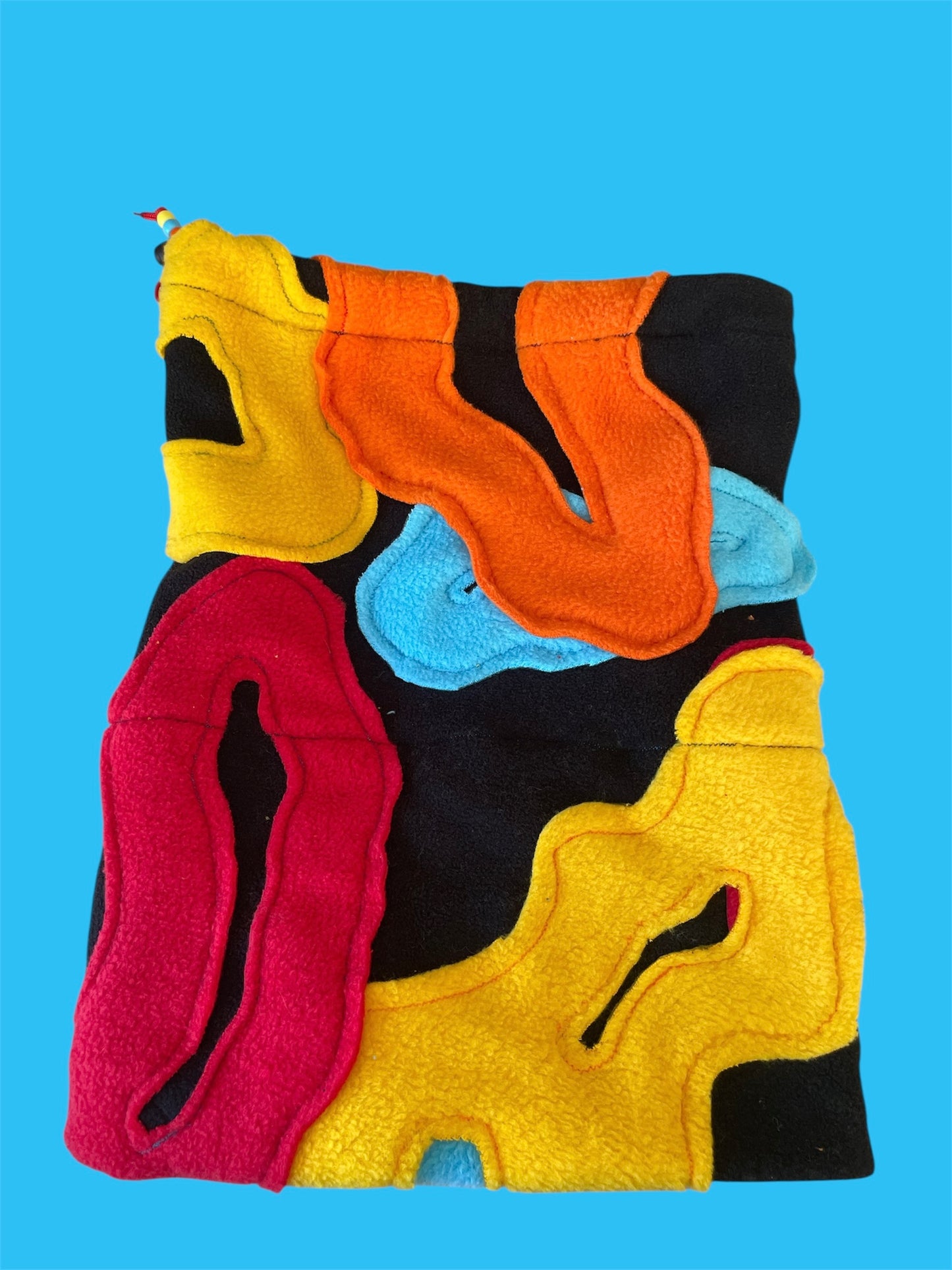 MultiColor Abstract Fleece Beanie