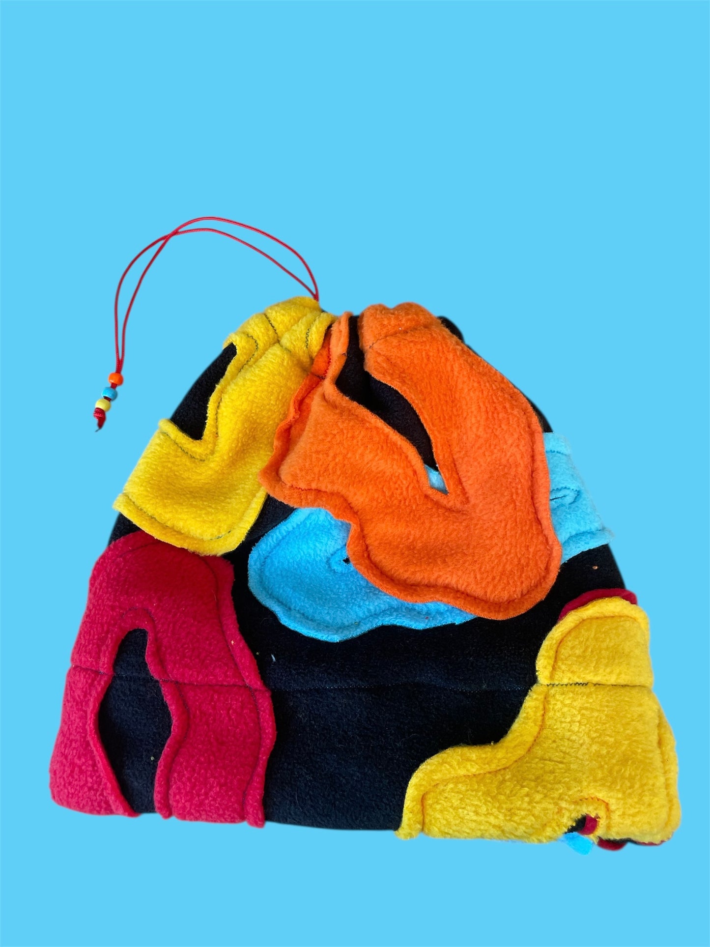 MultiColor Abstract Fleece Beanie