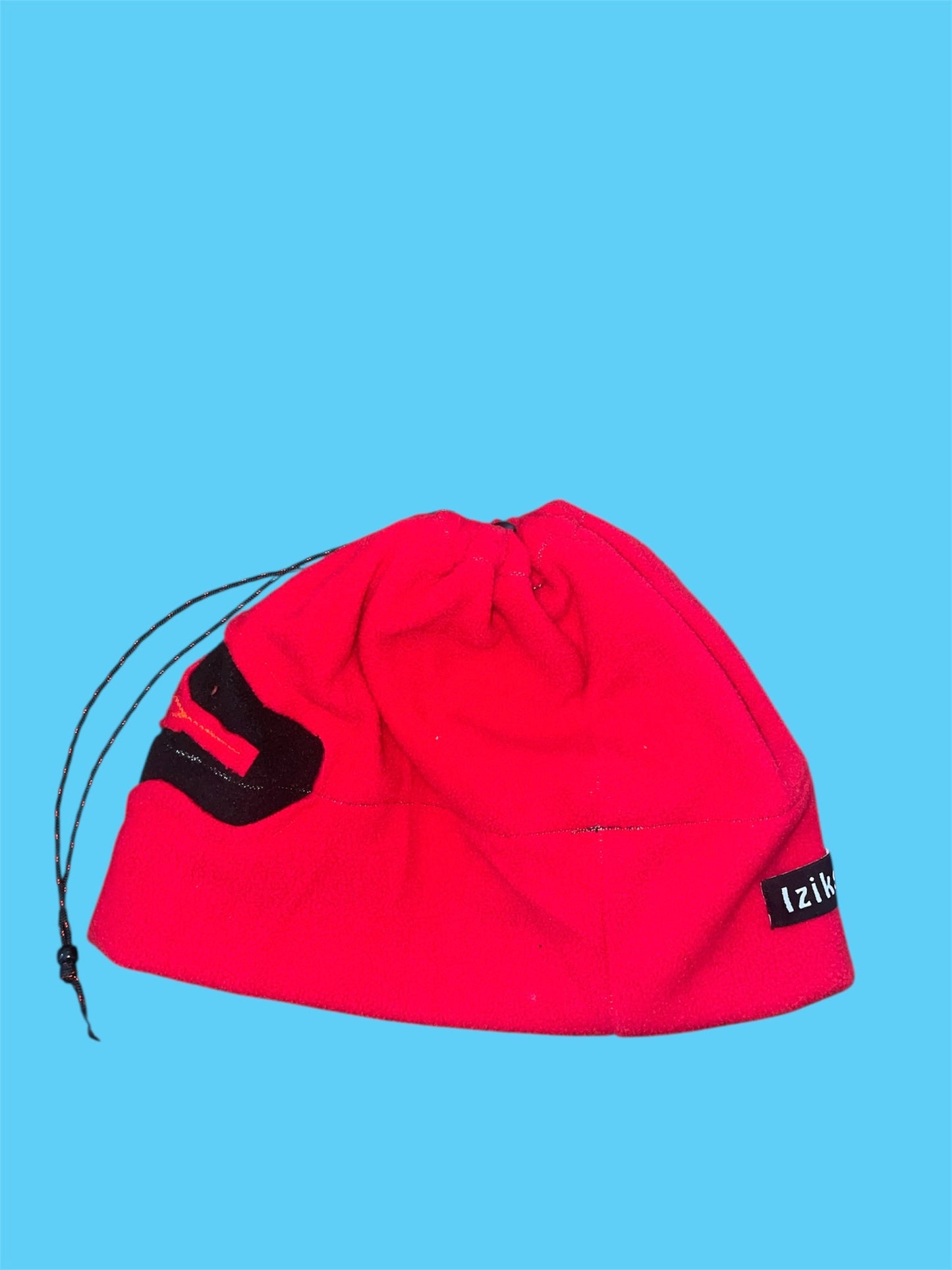 Black and Red Spider Web Fleece Beanie