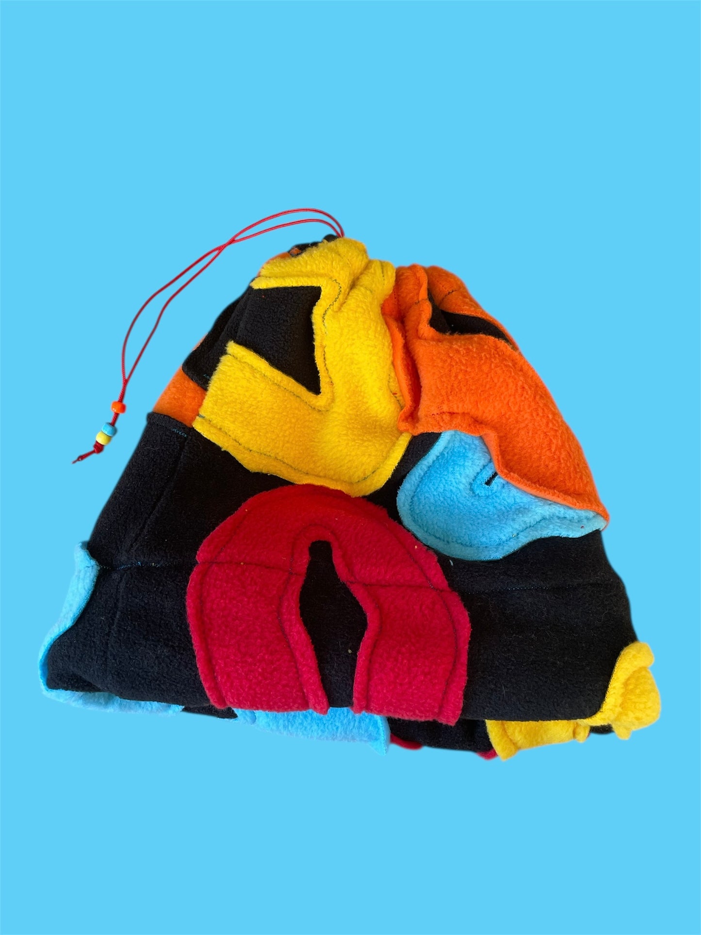 MultiColor Abstract Fleece Beanie