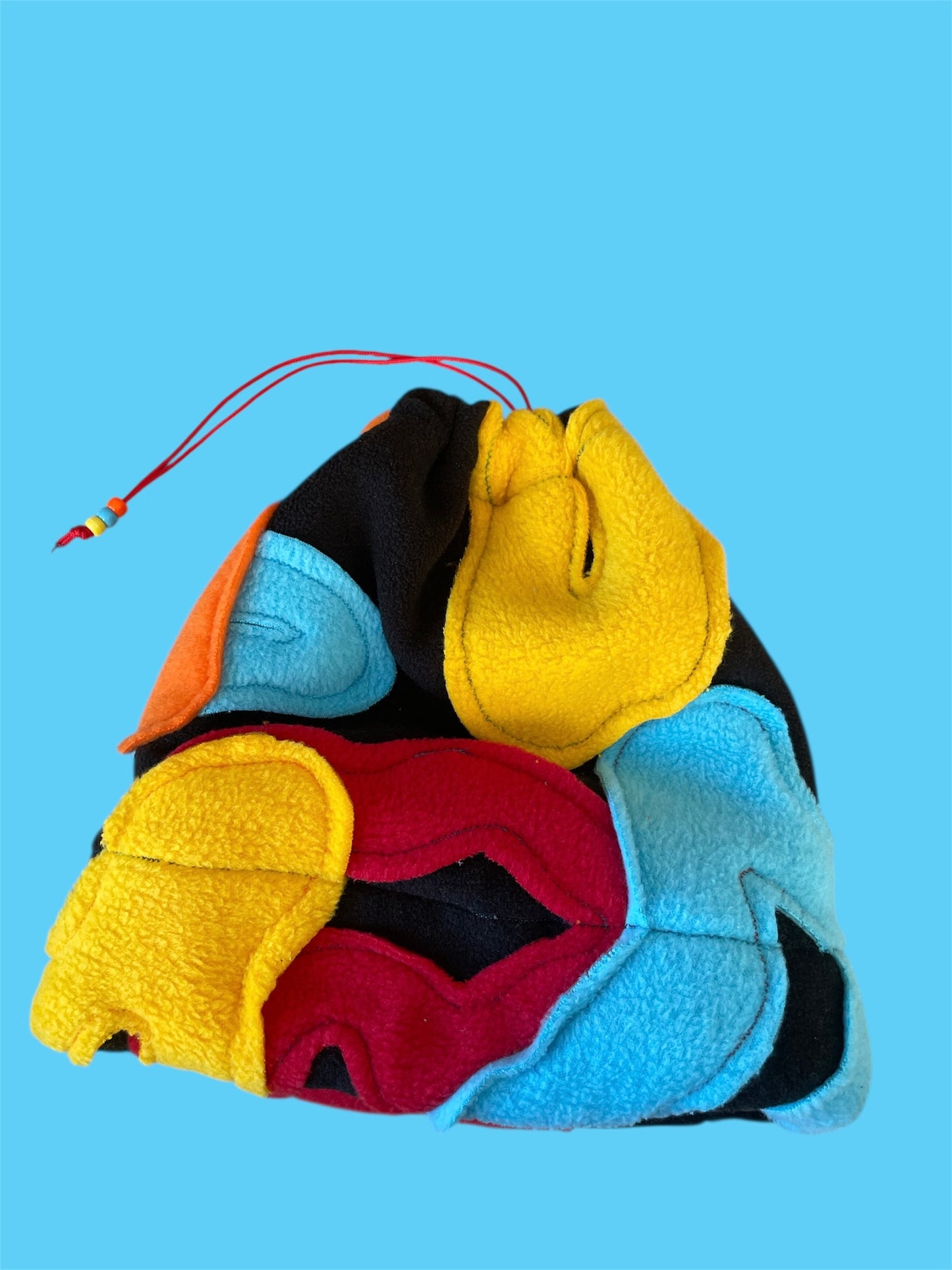 MultiColor Abstract Fleece Beanie